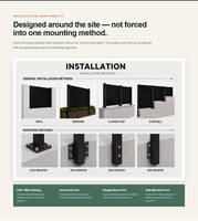 Aluminium horizontale lamellen privacy schermen voor zwembad en achtertuin, windbreker, roestvrij, gepoedercoat