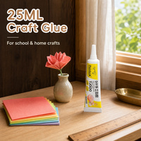 Colle blanche Zhanlida TJooo 25m pour bricolage, fleurs en papier, origami, modèles en papier, adhésif écologique à séchage rapide, colle blanche en latex