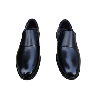 Chaussures habillées en cuir pour hommes Skin King, bout rond, légères, semelle en caoutchouc, pour le bureau, le travail, l'uniforme, le marié, les mariages - Product Image 5