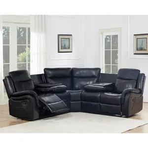 Top muebles de sala de estar sofá silla tela conjunto moderno sofá reclinable Manual personalizado