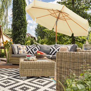 Sombrilla de Jardín Plegable SONGMICS con Protección Solar UPF 50+, Sombrilla de Playa, Golf, <span class=keywords><strong>Patio</strong></span>, 3 m, Sombrilla de Jardín <span class=keywords><strong>Octagonal</strong></span> - Product Image 2