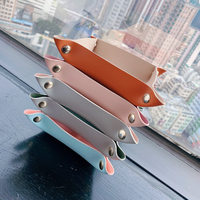 YY Baki Kustom Perhiasan Kulit Makeup Kosmetik Kulit Valet Tray Kantor Organizer