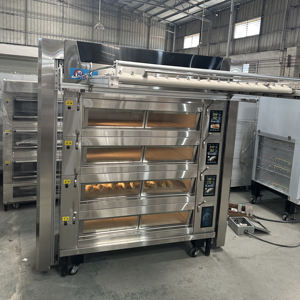 Four <span class=keywords><strong>à</strong></span> pizza et <span class=keywords><strong>à</strong></span> pain électrique et <span class=keywords><strong>à</strong></span> étages, commercial et industriel, 3 étages, 9 plateaux, vente chaude - Product Image 1
