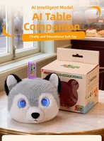Intelligenter KI-Husky-Roboter-Plüschtier mit Dialogfunktion, sprechender Chat-Begleiter für die Früherziehung, Stofftierpuppe als Geschenk für Kinder