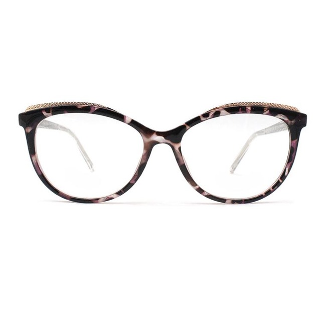 Hot Sale Danyang Cat Eye Style Plastic Metal Optical Glasses Eyeglass Frames High Quality CP Injection Top Selling Product