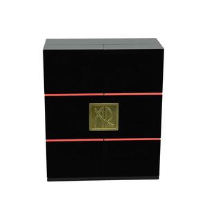 Caja de Embalaje para Botellas de Vino China, Diseño Elegante de Bambú, Cilíndrica, con Tapa Marrón de Madera Sólida Hecha a Mano de Alta Calidad - Product Image 3