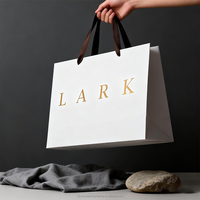 Sacs de shopping en papier cartonné épais de haute qualité, personnalisés pour vêtements, chaussures et cadeaux, aspect luxueux léger, dorure à chaud