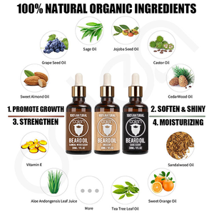 Olio per Barba Luxfume per <span class=keywords><strong>Uomo</strong></span>, Formula Idratante Cruelty Free, Rinfrescante e Anti-Prurito per una Crescita Sana - Product Image 4