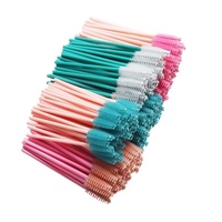 Brosse de mascara de haute qualité paillettes noir jaune rose bleu couleur baguettes de cils brosse à cils jetable