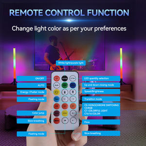 Lampe de bureau intelligente moderne RGB couleurs fête bâton lumineux musique <span class=keywords><strong>baguette</strong></span> lumineuse 3W batterie USB charge atmosphère coin lampadaire LED - Product Image 3