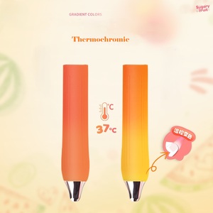 Bolígrafo de Gel Retráctil con Color Frutal, Punta Doble CS, Agarre Termocrómico Degradado, Tinta Negra de Secado Rápido para Exámenes Estudiantiles, 12 Unidades/Caja - Product Image 5