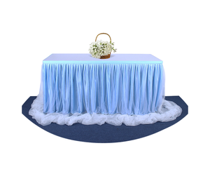 Grass Skirt for <b>Table</b> <b>Table</b> Skirts for Sale Tulle <b>Table</b> Skirt 9ft Baby's Birthday Party - Product Image 4