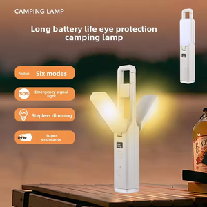 โคมไฟ LED สำหรับตั้งแคมป์กลางแจ้งแบบพกพา & ไฟฉายอเนกประสงค์ ควบคุมด้วยปุ่ม 3.7V มาตรฐาน IP ให้แสงบรรยากาศทรงพลัง - Product Image 2