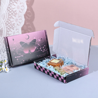 Boîtes d'enveloppe de cadeau colorées de concepteur personnalisées 3 plis carton ondulé papier tasse à café emballage avion boîte en carton d'expédition