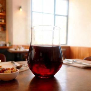 Verres à vin rouge sans pied en plastique transparent classiques de haute qualité, très demandés, pour les fêtes - Product Image 4