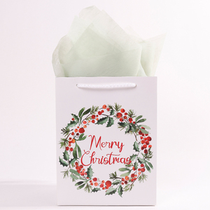 ถุงกระดาษหรูหราแบบพกพากระเป๋าของขวัญวันคริสต์มาสวันเกิดสำหรับธุรกิจขนาดเล็ก - Product Image 1