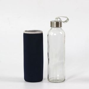 Botella de Agua de Vidrio de 500 ml con Tapa, en Oferta - Product Image 1