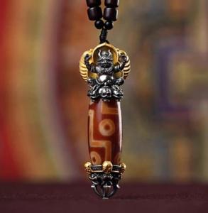 Caicai New chín mắt ngày hạt mặt dây chuyền Tây Tạng sáu từ chuyển hạt cho nam giới và phụ nữ Mặt dây chuyền đồ trang sức đơn giản - Product Image 6