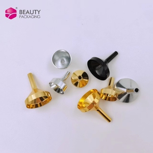 Funil de metal de alumínio preto para recarga de perfume em estoque por atacado ouro prata - Product Image 4