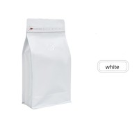 Sacs à café en gros personnalisés avec logo, fond plat, en BOPP/VMPET/PE, avec fermeture éclair et valve unidirectionnelle
