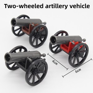Blocs de construction en plastique exclusifs pour le commerce extérieur : Canon militaire napoléonien médiéval, figurine de soldat à petite échelle, bateau pirate - Product Image 3