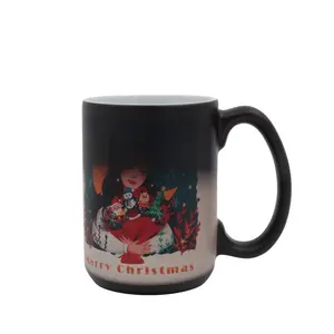 Design For Presents Holidays Mug 15oz Ceramic Color-Changing Sublimation Magic Coffee Mug