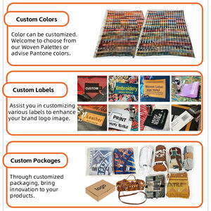 Couvertures de <span class=keywords><strong>tapisserie</strong></span> de décoration murale d'étoile de football personnalisées de conception personnalisée d'usine et couverture tissée jacquard - Product Image 6