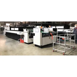 ماكينة التغطية الزيتية الأوتوماتيكية SG-AC1200 للطباعة على الورق المقوى بقاعدة مائية وتقنية الأشعة فوق البنفسجية لمصانع الطباعة