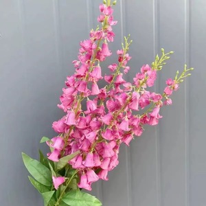 Flores Artificiales de <span class=keywords><strong>Campanula</strong></span> de Seda, Tallo Largo, Color Blanco, para el Día de San Valentín, Suministro Directo de Fábrica - Product Image 4