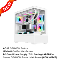 Caja de PC de Escritorio SV02 OEM, Cristal Templado, Torre Media ATX MATX ITx, Blanca, para Juegos, con Ventilador, Boitier, Gabinete, Caja de PC