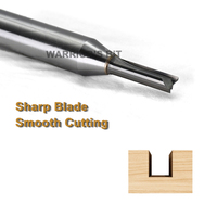 Mata Bor Router TCT Warrior's Bit High Speed Steel Tungsten Carbide Tipped, Proses CNC Presisi Tinggi ODM, 2 Mata Pisau Tipe Lurus