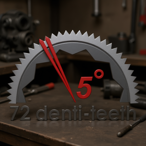 Trinquete Ergonómico Fervi con Cabeza Resistente a la Suciedad, 72 Dientes, 5 Grados, Acero al Cromo Vanadio, Grado Industrial - Product Image 2