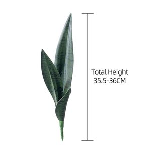 CL20003 Flores Artificiales Tigre Piraña Plantas Suculentas Faux <span class=keywords><strong>Sansevieria</strong></span> Planta Hojas Serpiente Verde Decoración PARA EL Hogar Oficina Jardín - Product Image 6