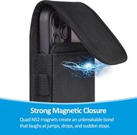 Op maat gemaakte telefoonholster voor iPhones 17, Samsung Galaxy S25, pen, kaart, draagbare opbergtas met riemclip