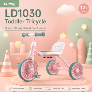 Cochecito de viaje ligero Luddy 3 en <span class=keywords><strong>1</strong></span>, <span class=keywords><strong>triciclo</strong></span> para niños pequeños, bicicleta de equilibrio para bebés, juguete para pasear por el parque - Product Image 4
