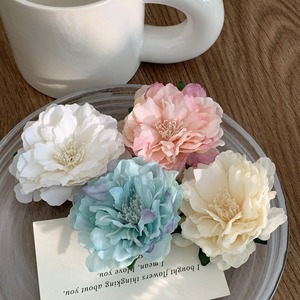 Verano primavera moda coreana Camelia flor pinzas para el cabello para niñas mujeres Vintage Clip lateral flequillo Horquillas para el cabello decoración de playa - Product Image 1