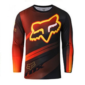 Traje de Ciclismo <span class=keywords><strong>FOX</strong></span> para Bicicleta de Montaña, Motociclismo Todoterreno, Descenso, Transpirable, de Secado Rápido, Poliéster, <span class=keywords><strong>Camiseta</strong></span> de Manga Larga para Verano - Product Image 6