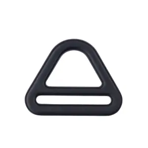 Anillo ajustador de aleación de Zinc, hebilla triangular con Clip giratorio de barra, anillos de metal en forma de triángulo para accesorios de bolsa