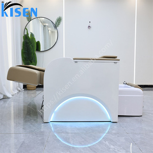 อุปกรณ์ร้านทำเล็บสุดหรูทันสมัย KISEN เก้าอี้นวดสปาเท้าพร้อมไฟ LED เก้าอี้ทำเล็บเท้าไฟฟ้าพร้อมปั๊มแม่เหล็ก - Product Image 2