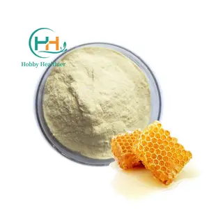 100% Pure Food Grade 10-HDA 1% 5% 6% Polvo de jalea real súper liofilizado Polvo de jalea real de miel natural