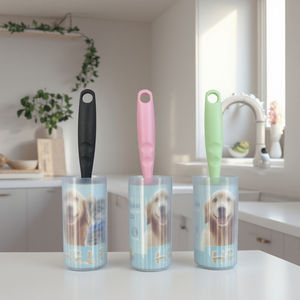 أسطوانة لزجة للوبر 60-90 ، 10 أوراق مقبض فرشاة تنظيف الشعر ، منزل - Product Image 1