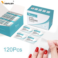 Venalisa-Nettoyant dégraissant pour les ongles UV, 120 pièces/boîte