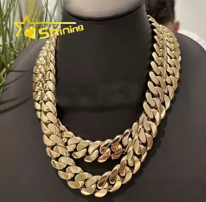 Collier Chaîne Lien Gros Métal épais Or/argent Pour Homme - Neuf Hip Hop Mode