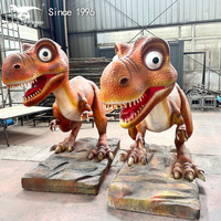 Modèle de dinosaure en fibre de verre grandeur nature, statue décorative de dinosaure, sculpture en fibre de verre