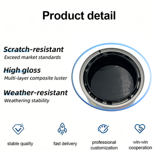 Vernice di Finitura 2K Nera di Alta Qualità, Rivestimento Acrilico Liquido Resistente alle Intemperie, Cartella <span class=keywords><strong>Colori</strong></span> per Verniciatura Auto in Carrozzeria - Product Image 2