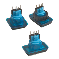 Offre Spéciale 26*34MM PC Plastique Arcade Bouton Poussoir Triangle EL Produit pour Solitaire Machine avec Micro Interrupteur