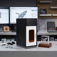 Mesin Ukiran Laser Kristal 3D Profesional, Mendukung File STL OBJ 3MF GLB PLY 3D, Ukiran 2D 3D, Perangkat Lunak Windows
