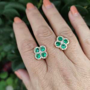 Boucles d'oreilles en diamants de laboratoire de qualité supérieure pour femmes, taille brillant rond, argent sterling 925, or massif 14 carats, bijoux de luxe intemporels - Product Image 1
