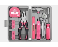 Boîte à outils multifonctionnelle pour la maison Jeu d'outils de quincaillerie Tournevis Ruban à mesurer Clé à molette Outils d'entretien manuel un ensemble complet