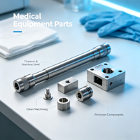 Stainless Steel 304 CNC Machining Medical Hardware Parts Medical Testing Instrument Precision Components